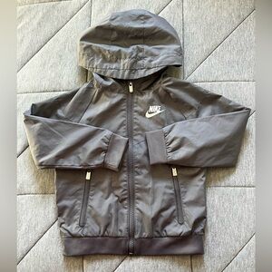 Nike Kids Grey Hooded Jacket